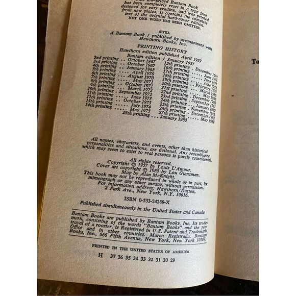 Sitka By Louis L Amour Western Paperback Book Vintage 1983 - Picture 8 of 12